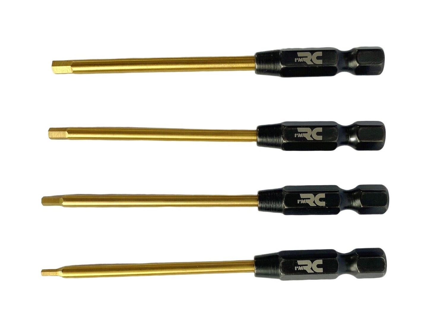 I'M RC 4PCS TITANIUM HEX TIP SET FOR DRILL DRIVER
