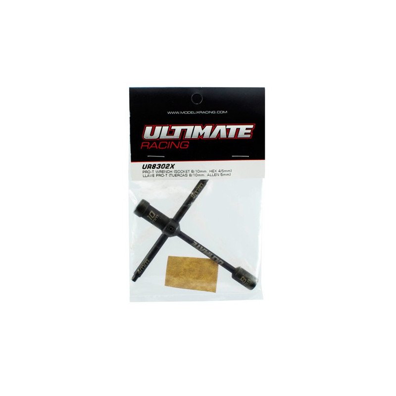 Ultimate Racing PRO-T GLOW PLUG WRENCH (SOCKET 8/10mm & HEX 5mm)