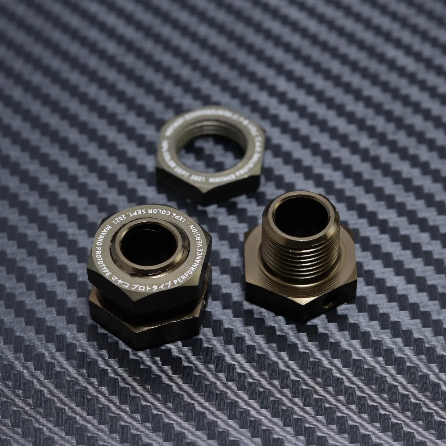 Wheel Hex Pair 6mm with Wheel Nuts for Mayako MX8/MX8E