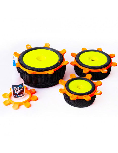 RC-Project Tire Gluing Rubber Bands Orange