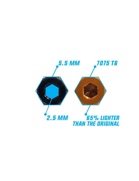 RC-Project - Shock Pins in Ergal 7075-T6 for TEKNO RC NB/EB/NT/ET48.4 and NB/EB/NT/ET48 2.0