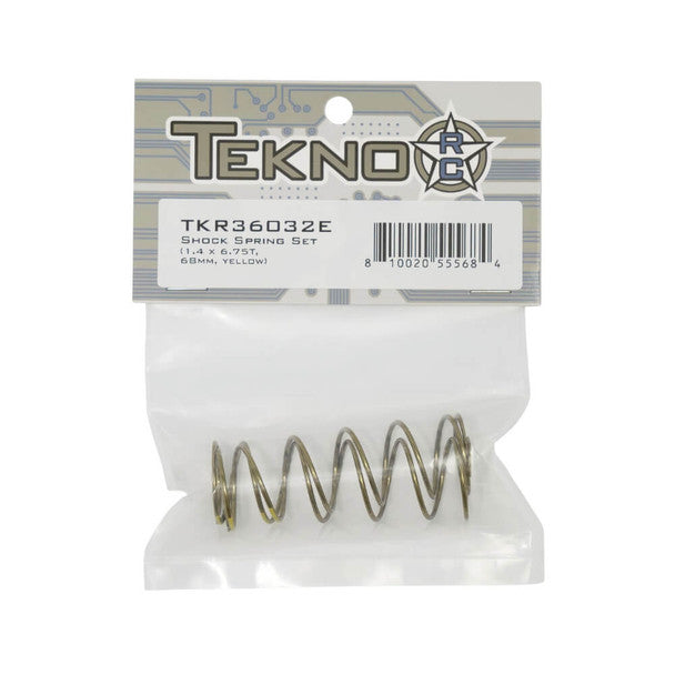 TKR36032E – Shock Spring Set (1.4 x 6.75T, 68mm, YELLOW)