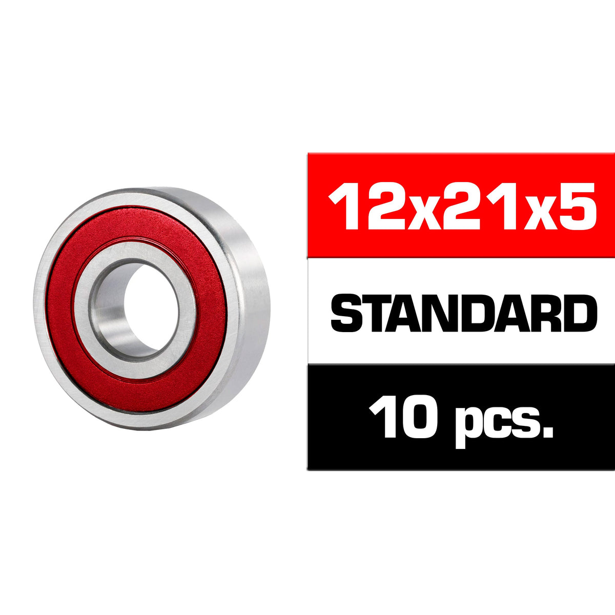 12x21x5mm \HS\ RUBBER SEALED BEARING SET (10pcs)