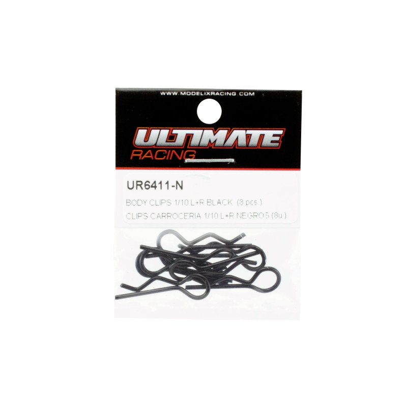 BODY CLIPS 1/10 BLACK (8 pcs.)