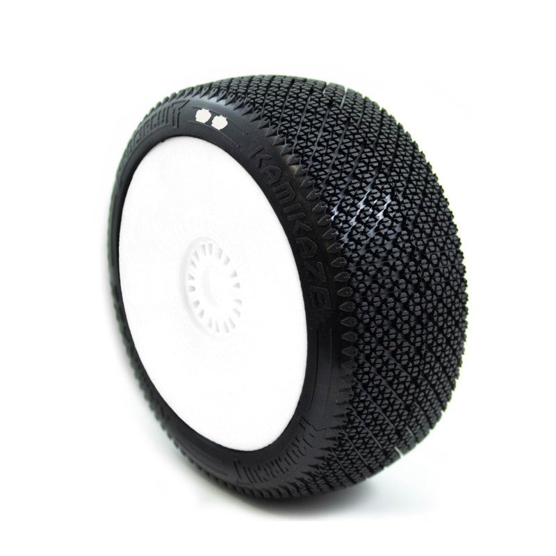KAMIKAZE v2 BUGGY S1 (SUPER SOFT) PRE-MOUNTED WHITE (2pcs.)