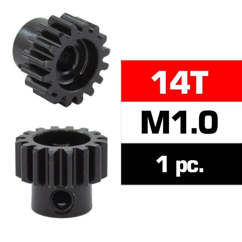 Ultimate-HSS STEEL M1.0 PINION GEAR 14T W/5.0mm BORE