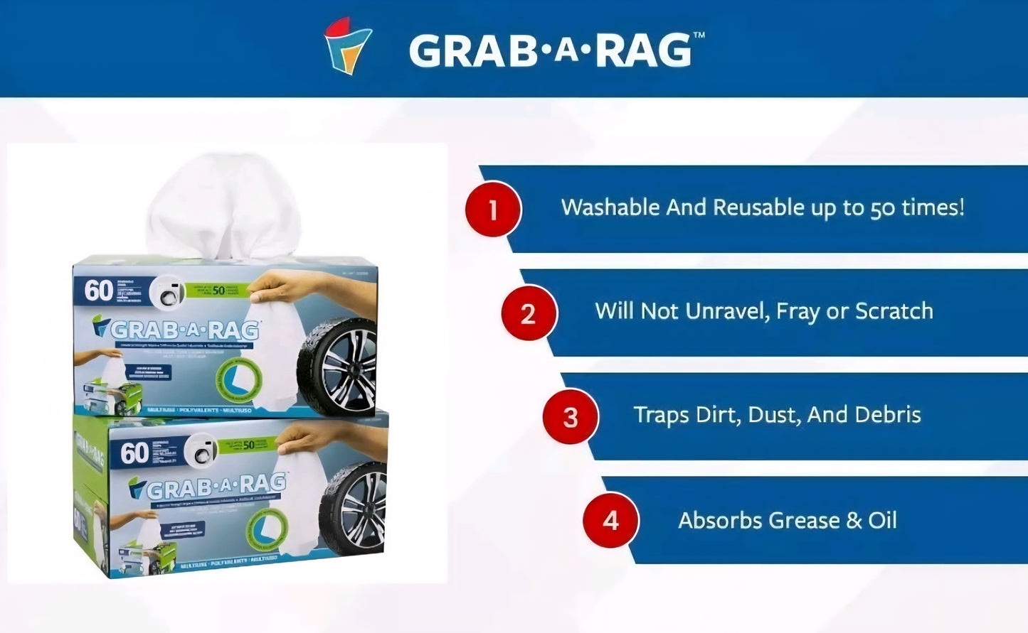 Grab-a-Rag Microfiber Towels (60)
