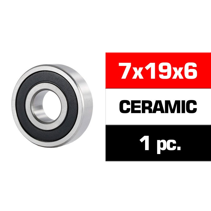 7x19x6mm CERAMIC \HS\RUBBER SEALED FRONT ENGINE BEARING (UR, NOVA) (1pc)