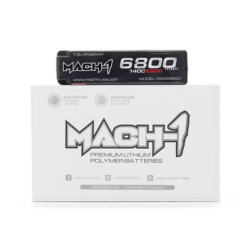 MACH-1 RACING // 6800MAH 7.6V LIHV TITANIUM SERIES SHORTY