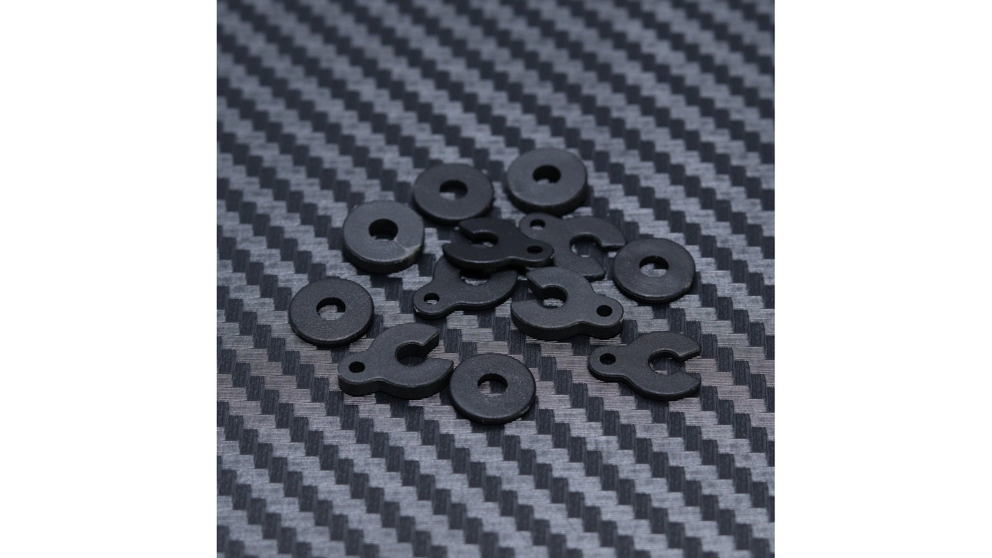 Upper Arm Spacer Clips and Shims 1pcs 1mm, 2pcs 2mm each.