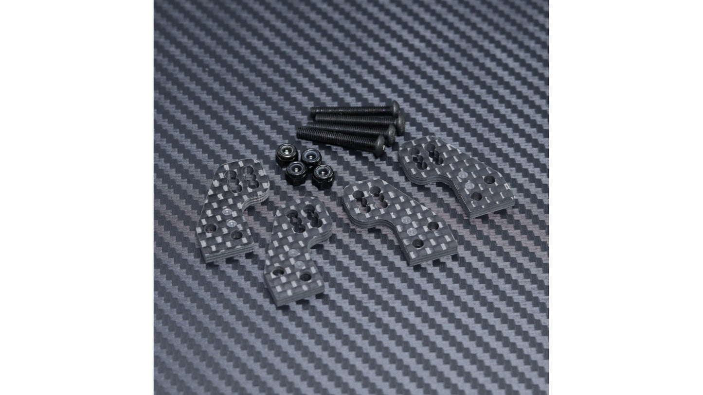 CNC Rear Hub 3mm Carbon Fibre Link Plate #2 – Short Link for Mayako MX8/MX8E