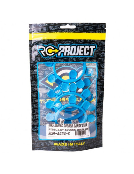 Rc Project Tire Gluing Rubber Bands Cyan
