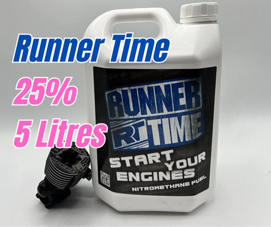 RunnerTime 25% RC fuel 5 Litre - Trackside delivery only