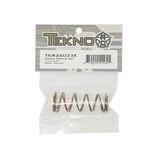 TKR36033E – Shock Spring Set (1.4 x 6.5T, 68mm, ORANGE)