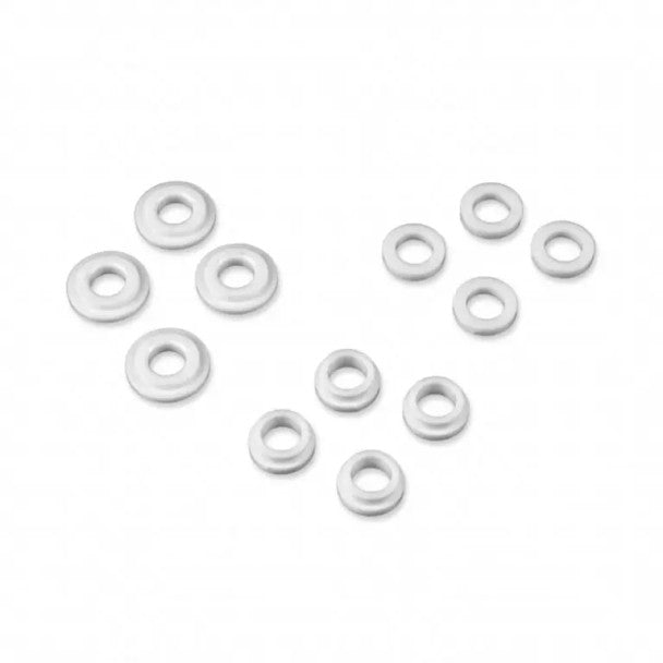 TKR6195 – Shock Shaft Guide Set (precision molded, POM, for 16mm shocks)