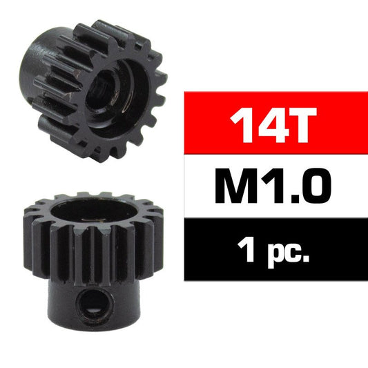 Ultimate-HSS STEEL M1.0 PINION GEAR 14T W/5.0mm BORE