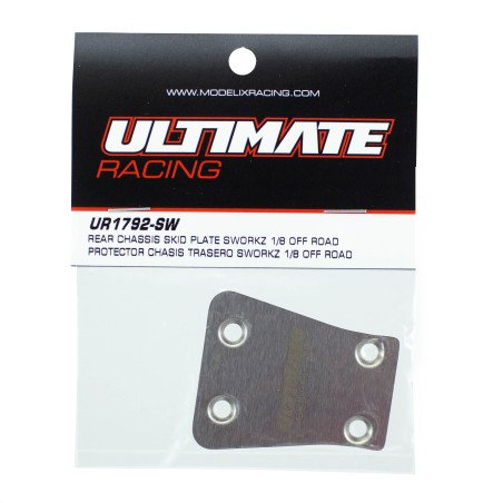 ULTIMATE REAR CHASSIS SKID PLATE SWORKZ 1/8 OFF ROAD
