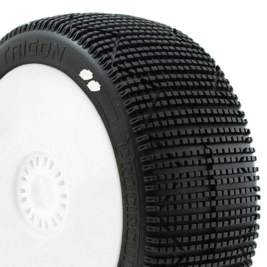 PROCIRCUIT TRIGON v3 BUGGY PRE-MOUNTED WHITE (2pcs.)