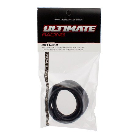 ULTIMATE-SILICONE FUEL LINE HI-RESISTANCE BLACK 1m.